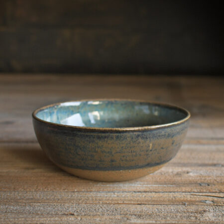 miska modro-hnědá menší