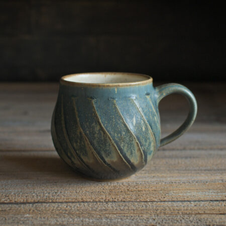 hrnek modro-hnědý 370 ml