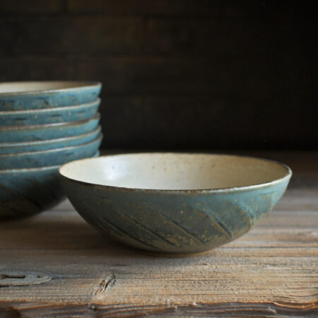 miska modro-hnědá 19,5 cm