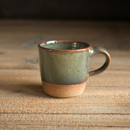 hrnek 80 ml zelenohnědý